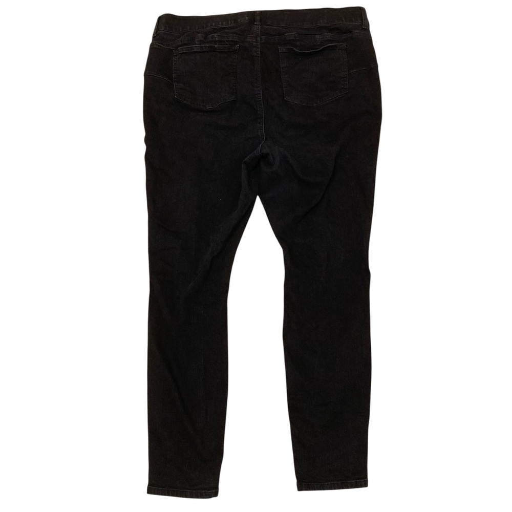 Torrid Bombshell Skinny Distressed Black Denim Jeans, Women’s Plus Size 22T - Picture 4 of 7
